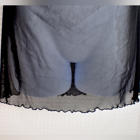 Black Sheer Bottom Chemise Lingerie Women’s Size XL - Picture 4 of 6
